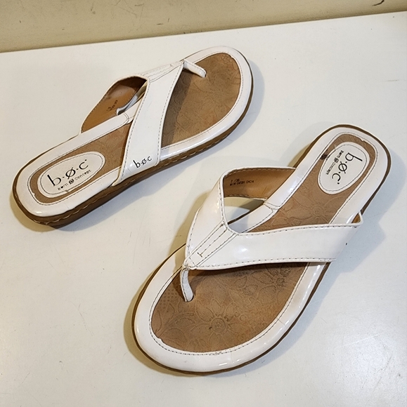 boc white sandals